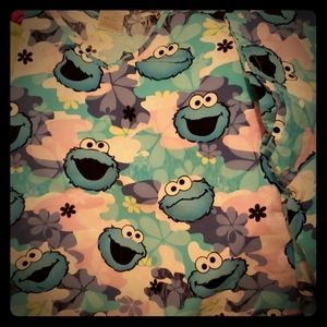 Sesame street scrub top